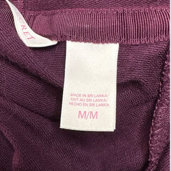 VICTORIA’S SECRET Women’s Pink Long Sleeve Zip Hoodie Size Medium - Picture 4 of 7